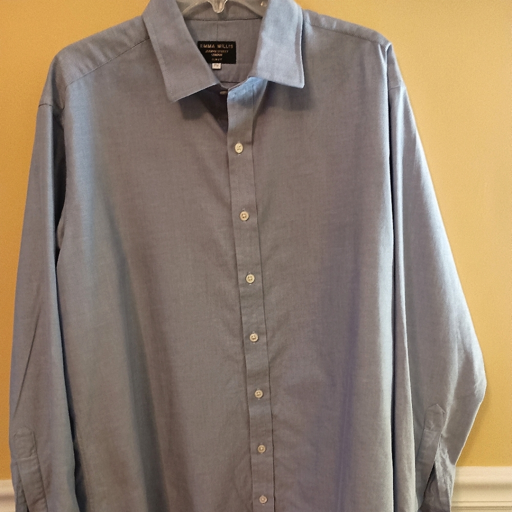 Emma Willis Men's Blue Dress Shirt